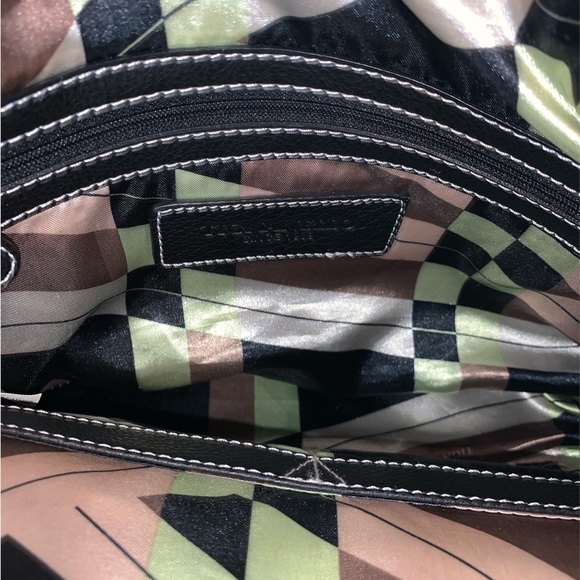 EUC Tigananello Black Leather/Silver hardware Shoulder Bag - Picture 4 of 7